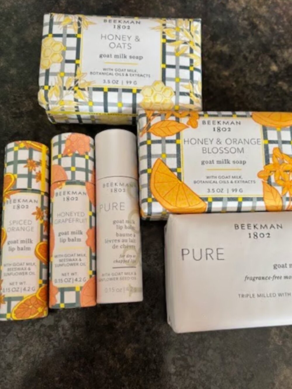 Beekman 1802 Goat Milk Lip Balms and Bar Soaps Bundle